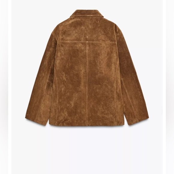 Zara ZW COLLECTION LIMITED EDITION SUEDE LEATHER JACKET - Picture 4 of 6